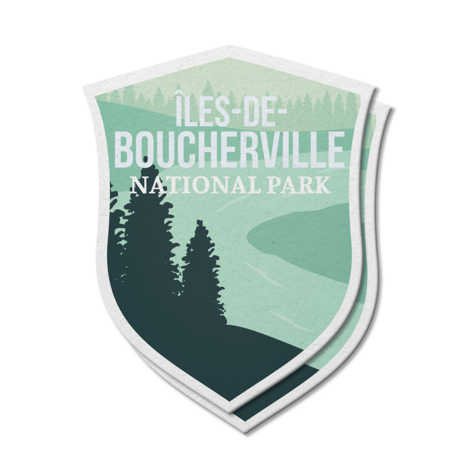 Autocollant en vinyle imperméable du parc national des Îles-de-Boucherville, Québec 