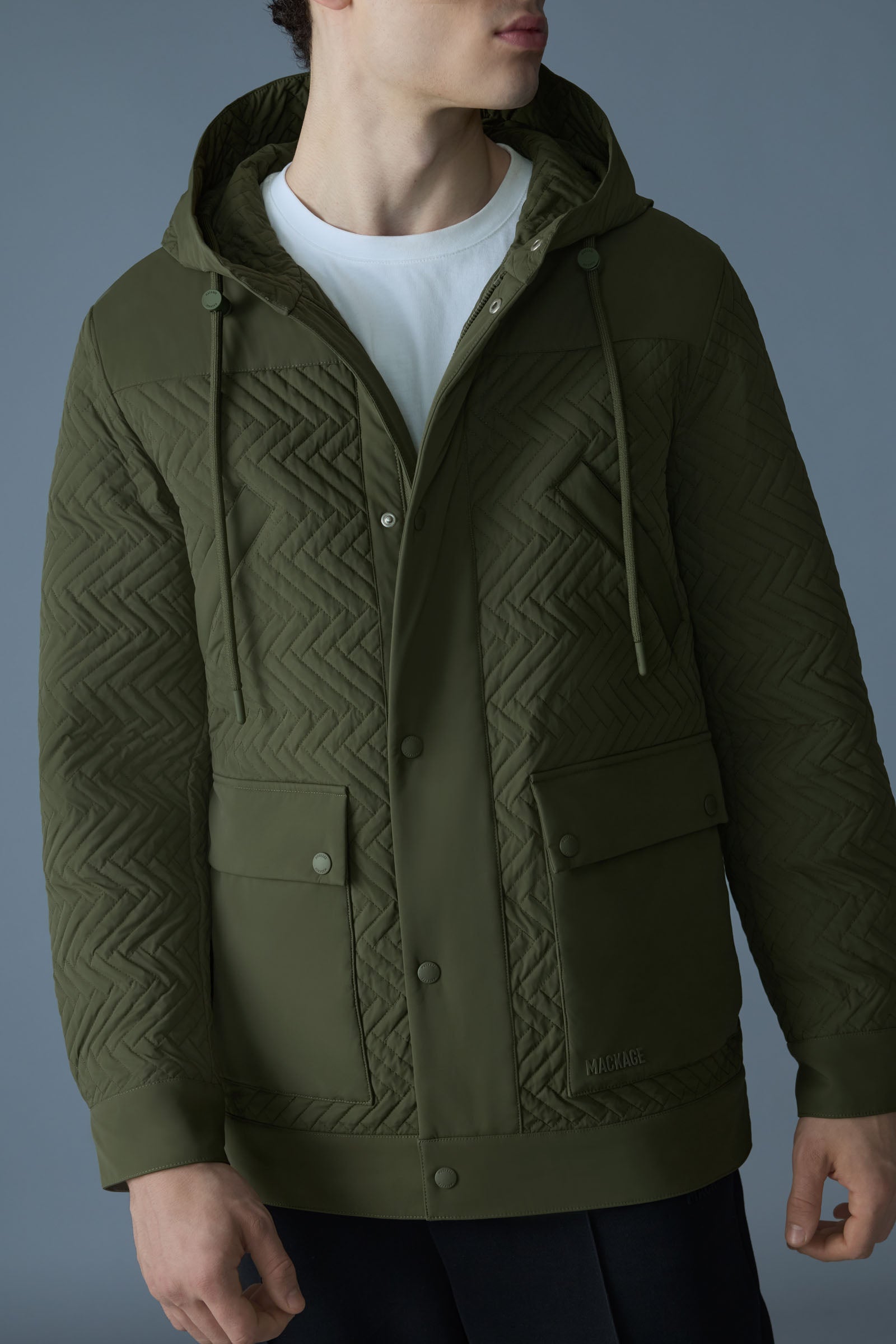 THIAGO Quilted Down Hooded Jacket