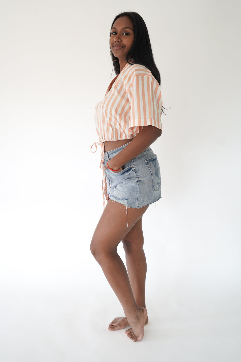Orange Striped Popsicle Shirt