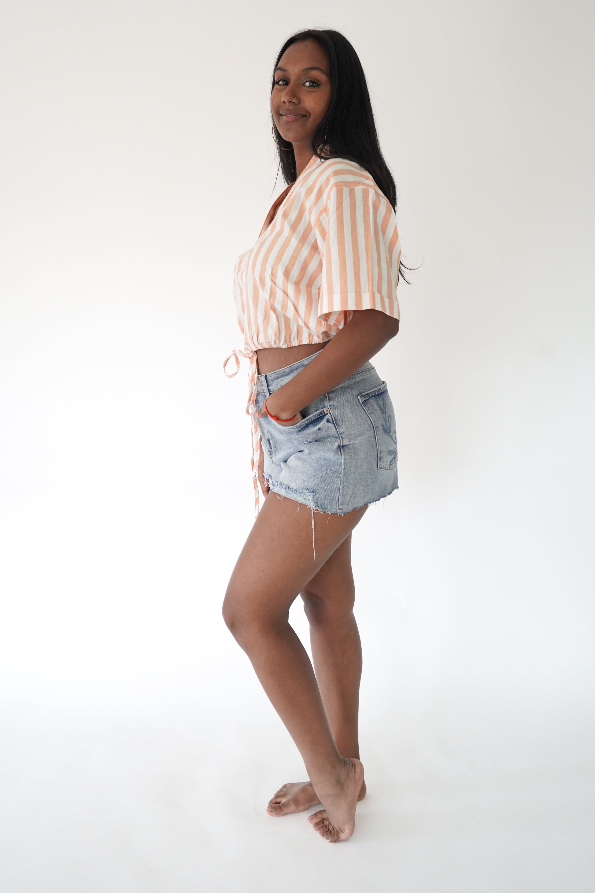 Orange Striped Popsicle Shirt