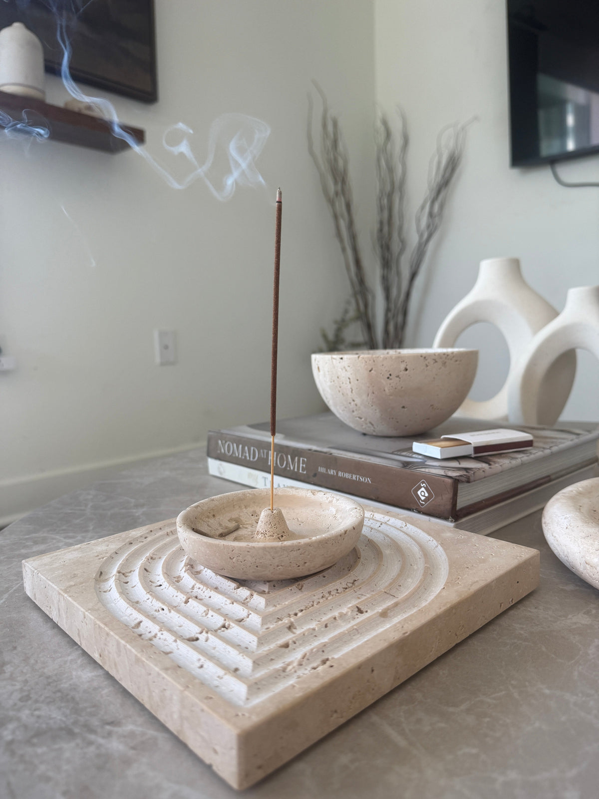 Form Travertine Tray