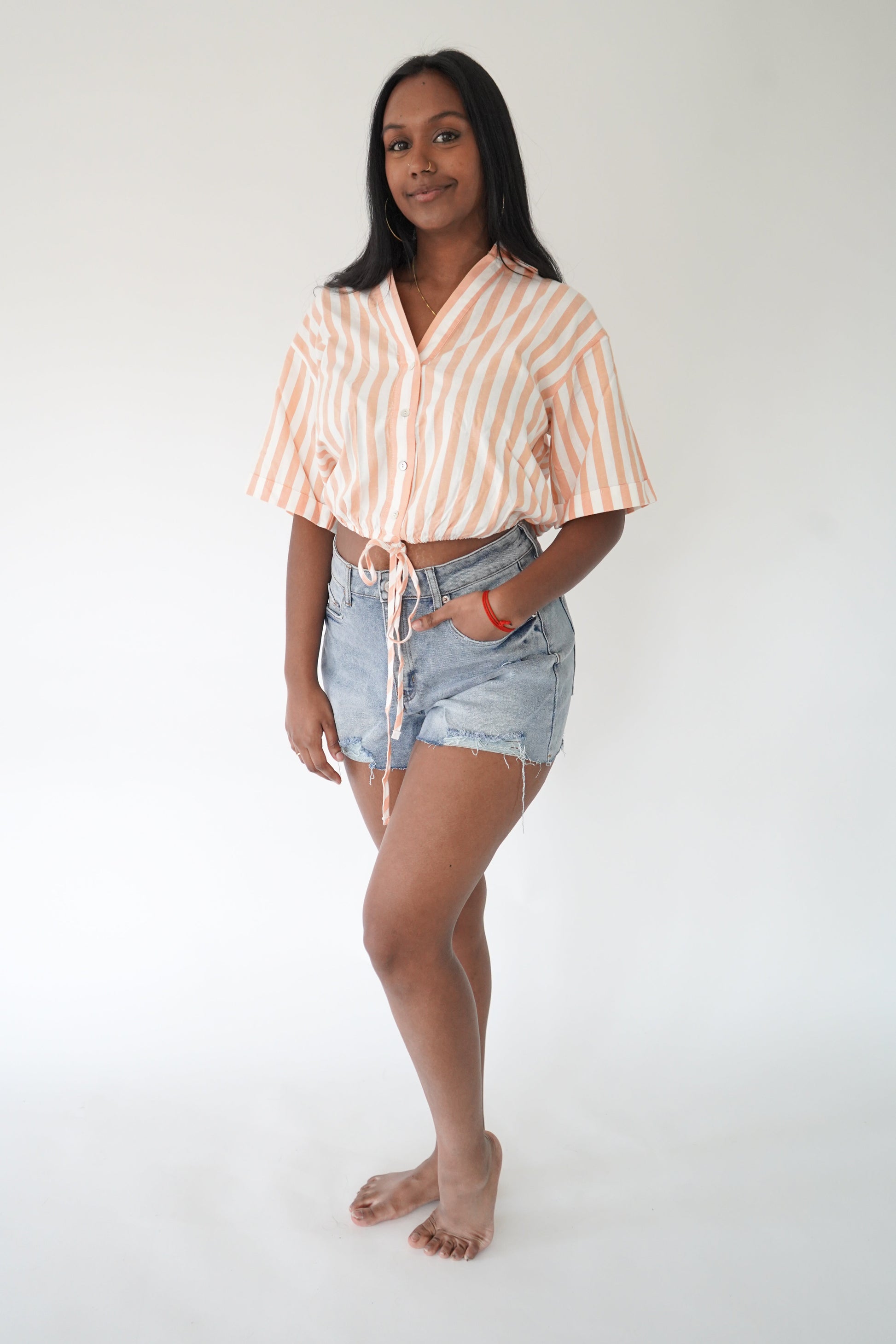 Orange Striped Popsicle Shirt