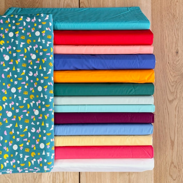 Kit de courtepointe « Étals de marché » avec support et reliure