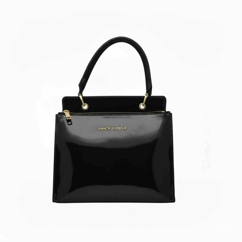 Black Patent Leather Handbag, Chloé