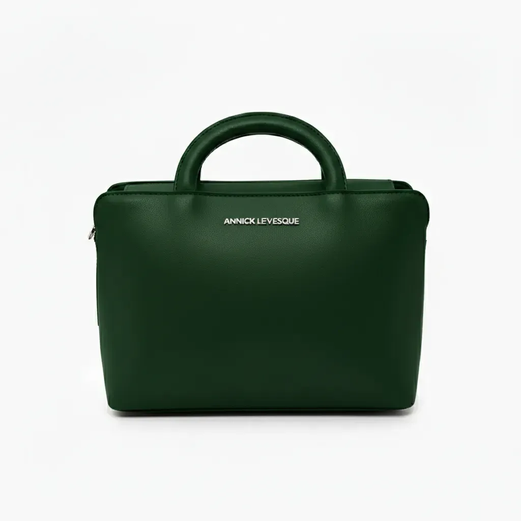 Clarence Medium Leather Handbag, Two-in-One, Dark Green