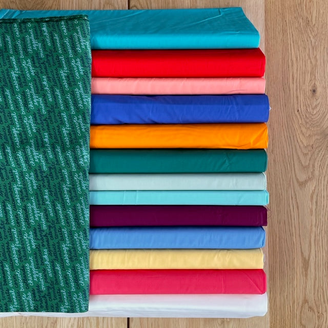 Kit de courtepointe « Étals de marché » avec support et reliure