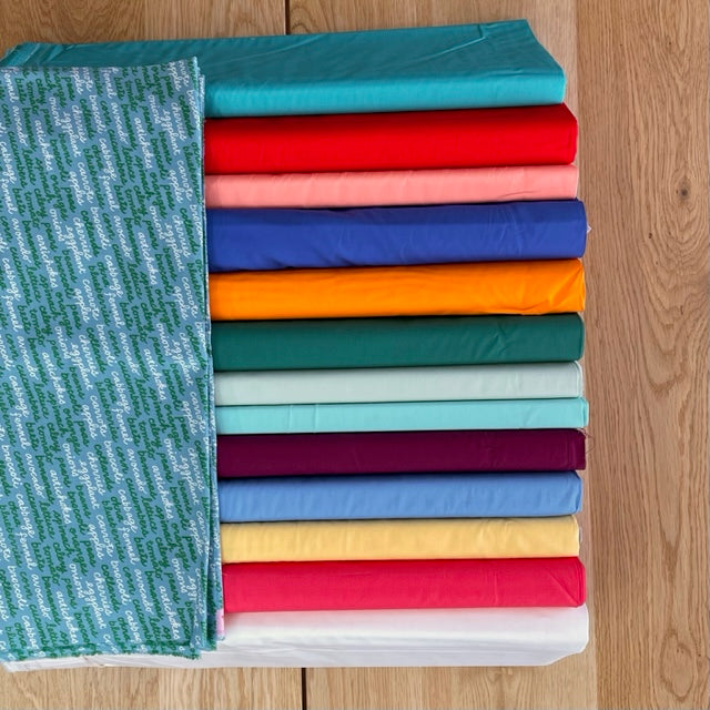 Kit de courtepointe « Étals de marché » avec support et reliure