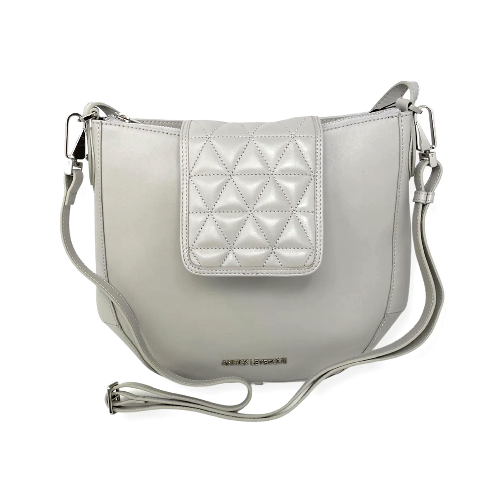 Beaded Leather Handbag, 2-in-1, Isabelle