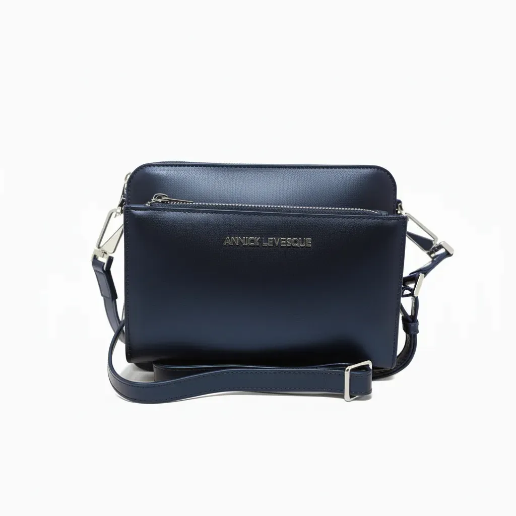 Small Crossbody Bag with Detachable Card Holder in Navy Blue | Kennedi