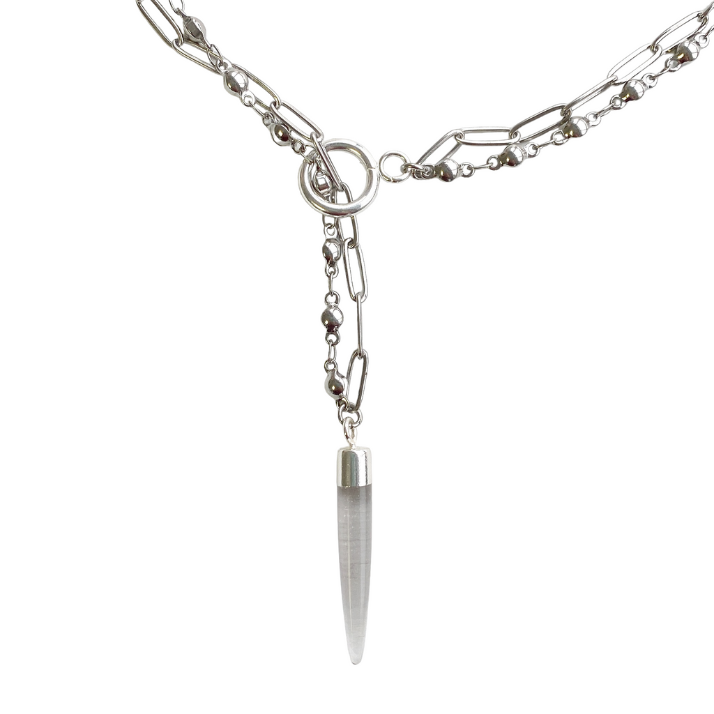 Crystal Quartz Lariat