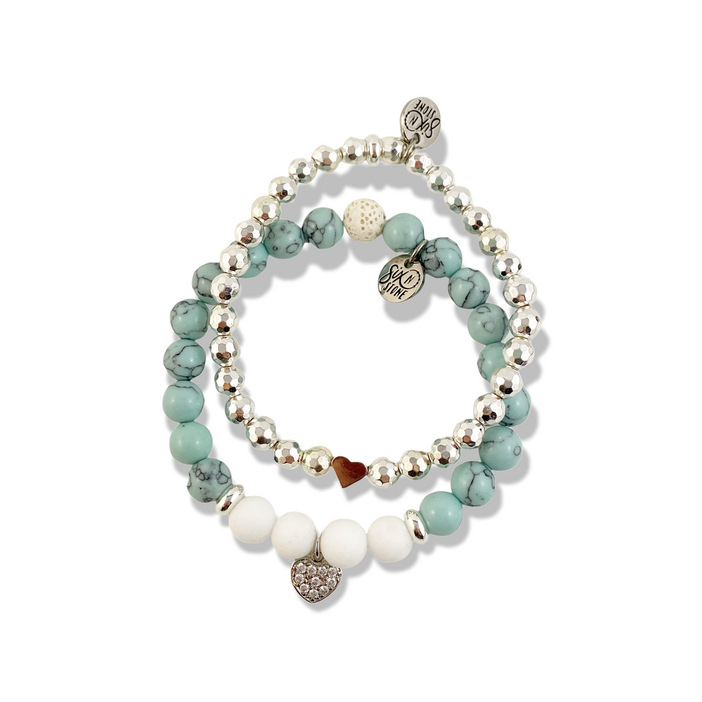 Tiff Silver Heart Bracelet