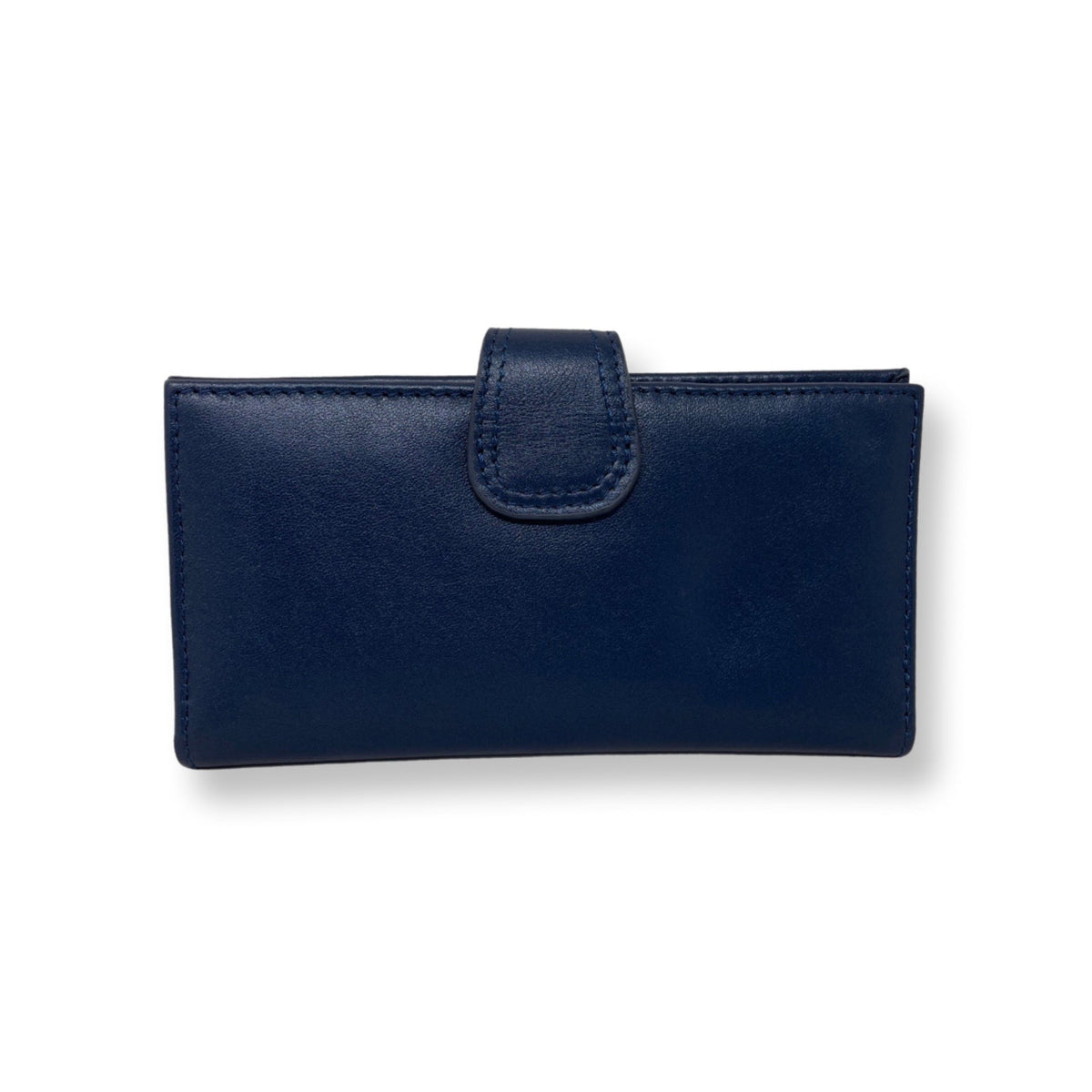 Small Navy Blue Leather Wallet - Denise