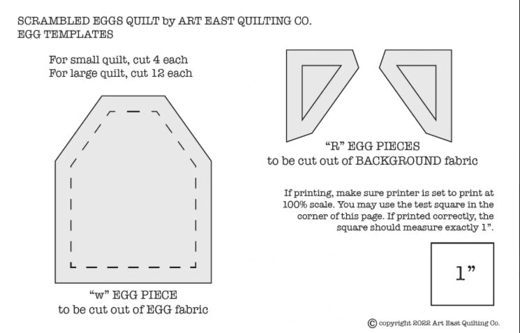 Scrambled Eggs QUILT PATTERN