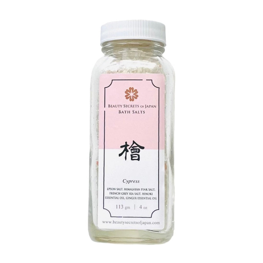 Sels de bain roses de l'Himalaya Hinoki