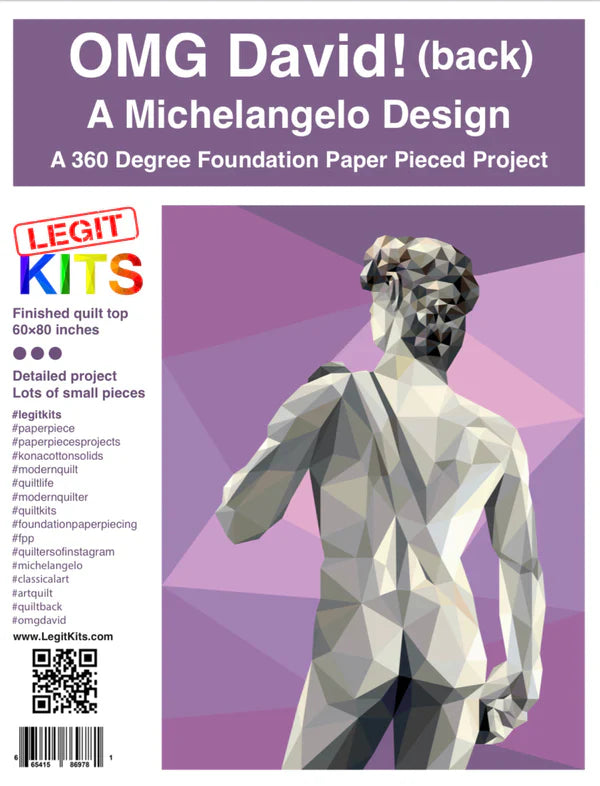 KITS LÉGITIMES, OMG David Quilt Kit (Tissu uniquement)