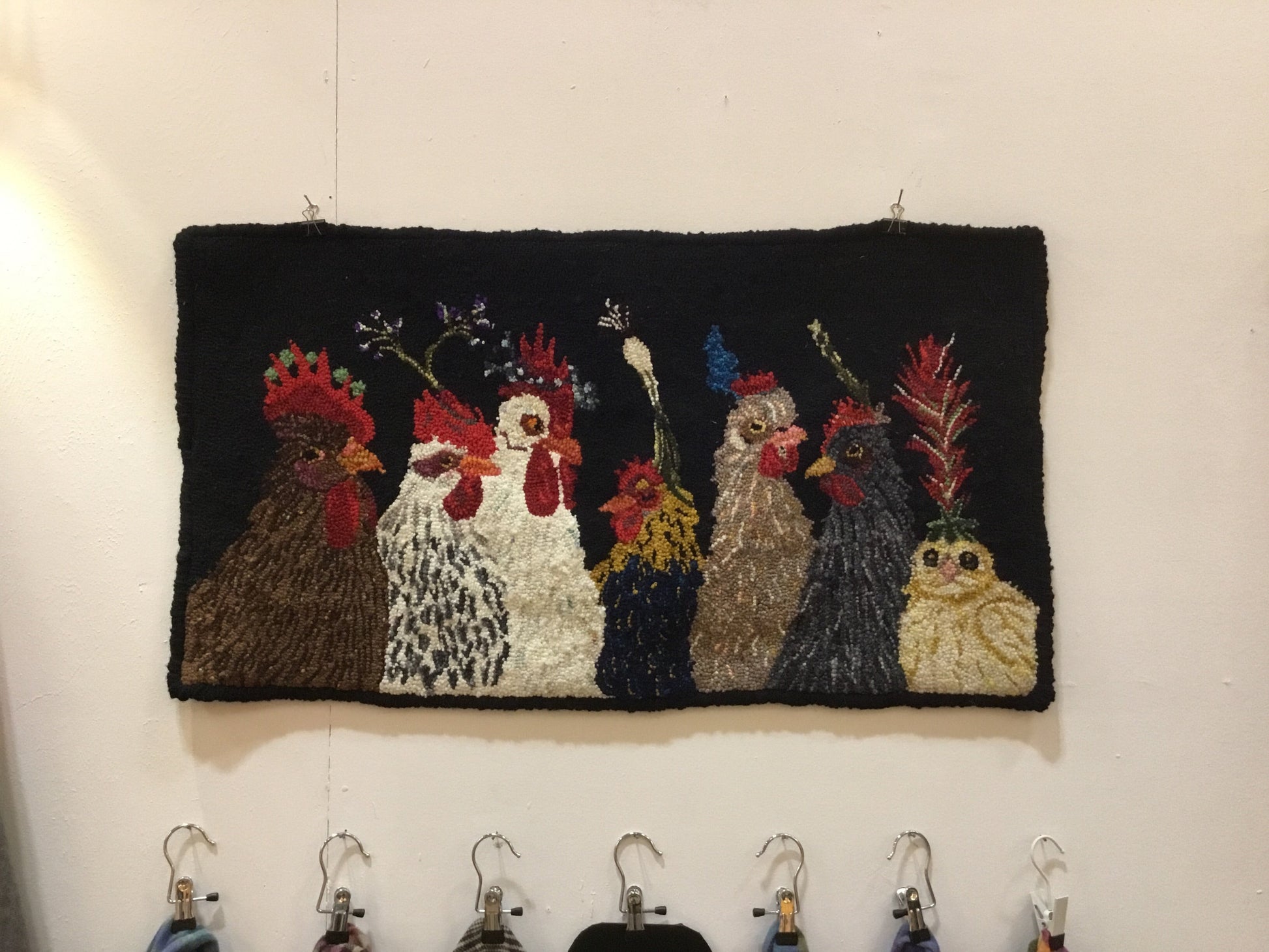 Chicken  Party - Punched Rug