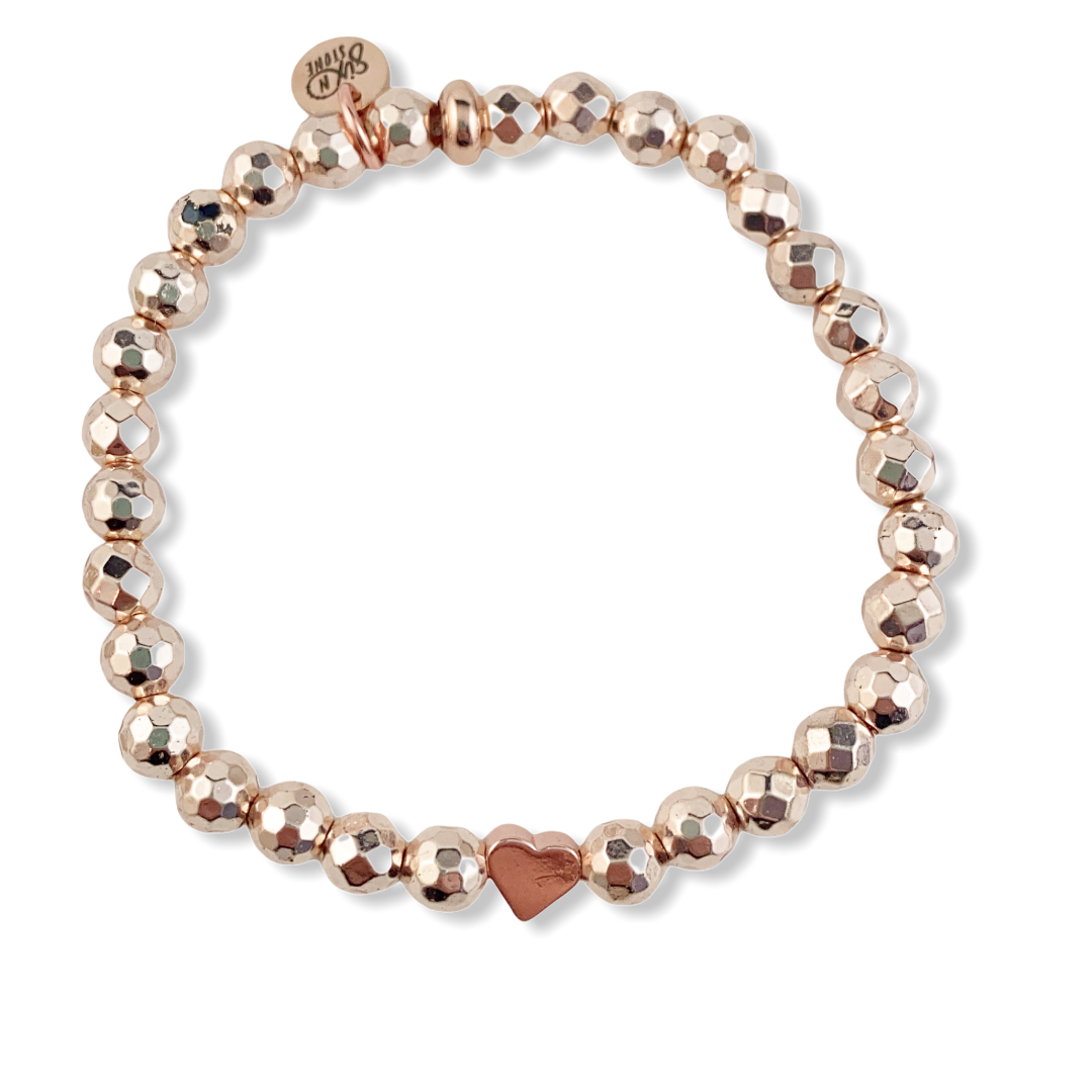 Rose Gold Heart Bracelet