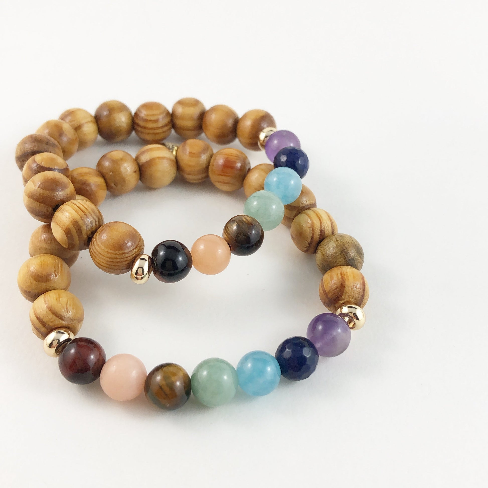 Bracelet Chakra en bois