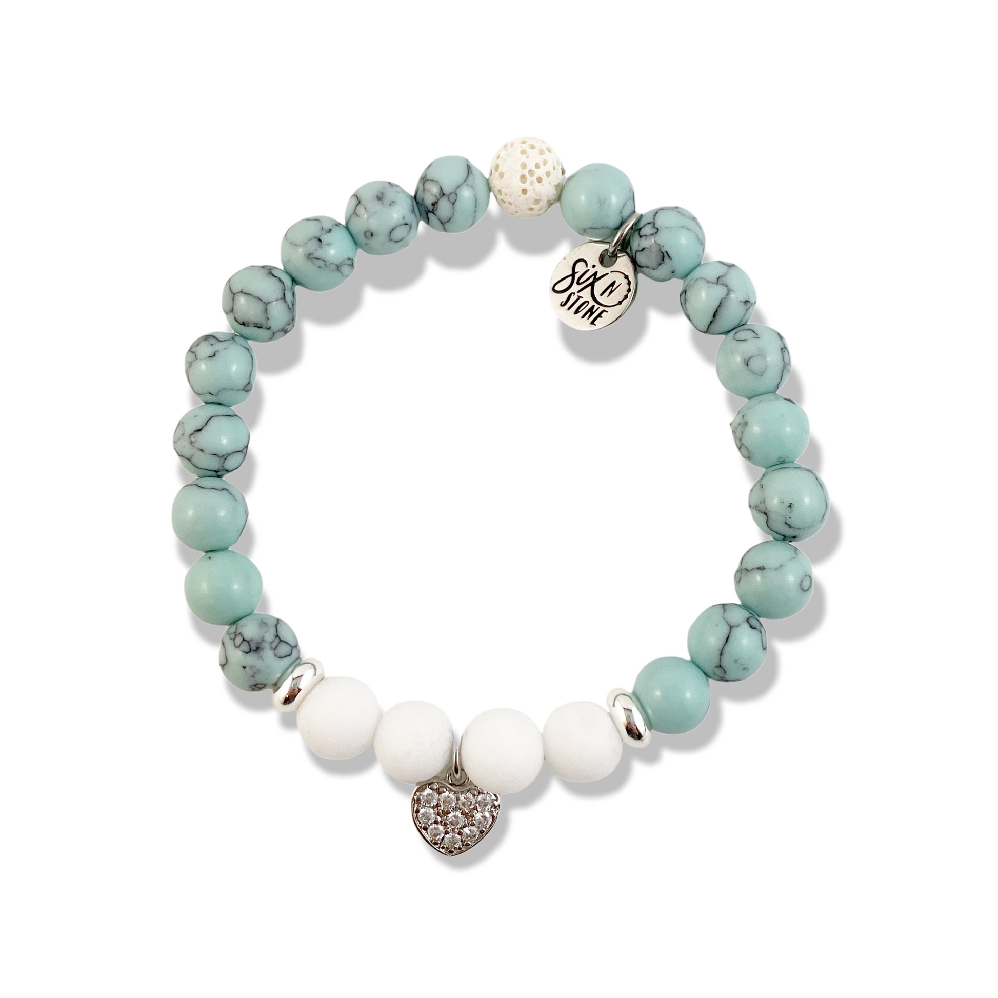 Tiff Silver Heart Bracelet