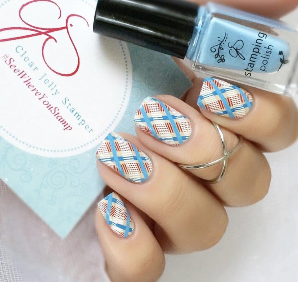 Clear Jelly Stamper - Got Plaid? Stamping Plate
