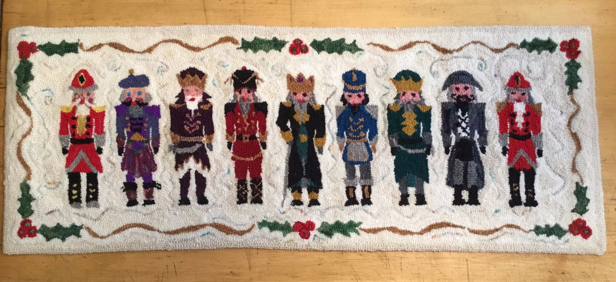 9 Nutcrackers - Punched Rug