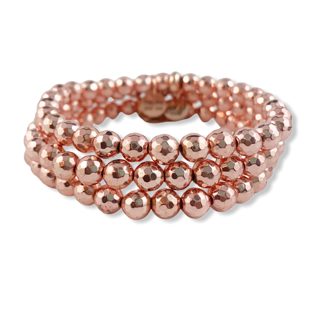 Rose Gold Hematite Bracelet