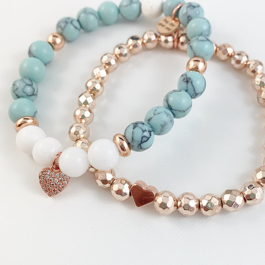 Rose Gold Heart Bracelet