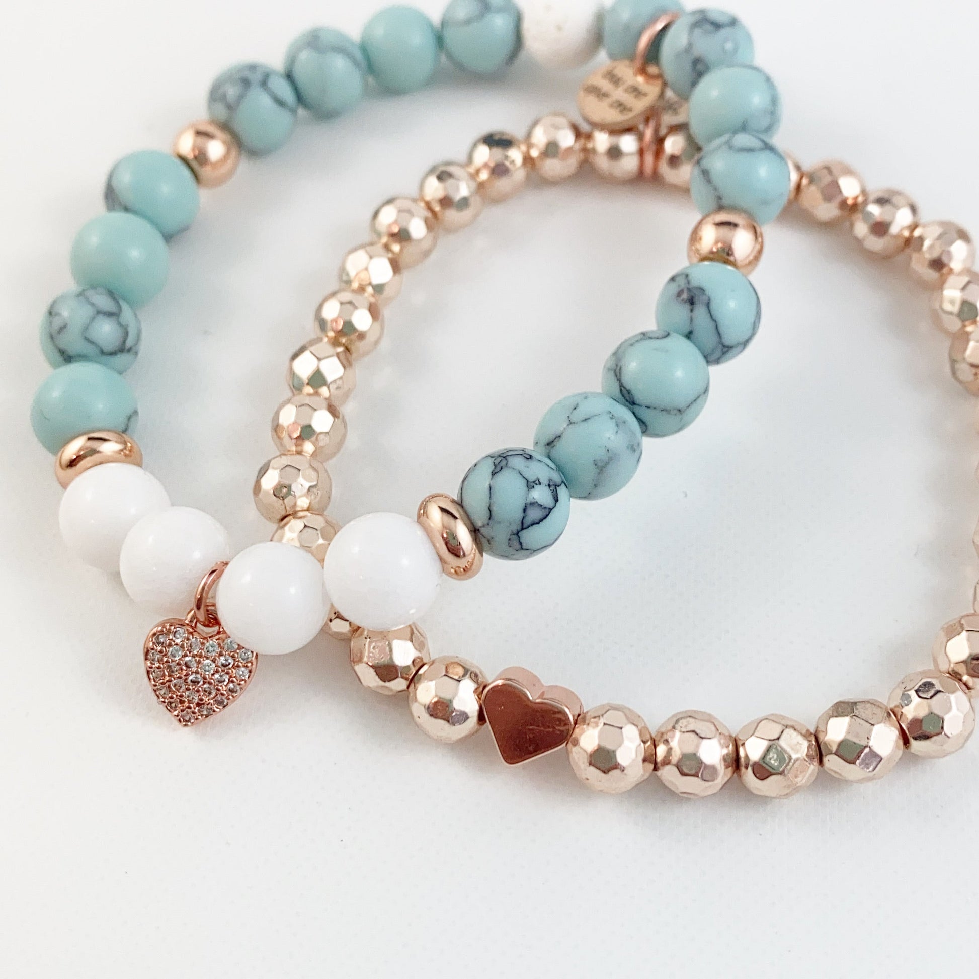 Rose Gold Heart Bracelet