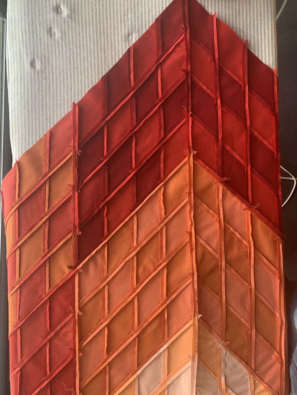 Kit de courtepointe Big Sky Star - Rouge à pêche