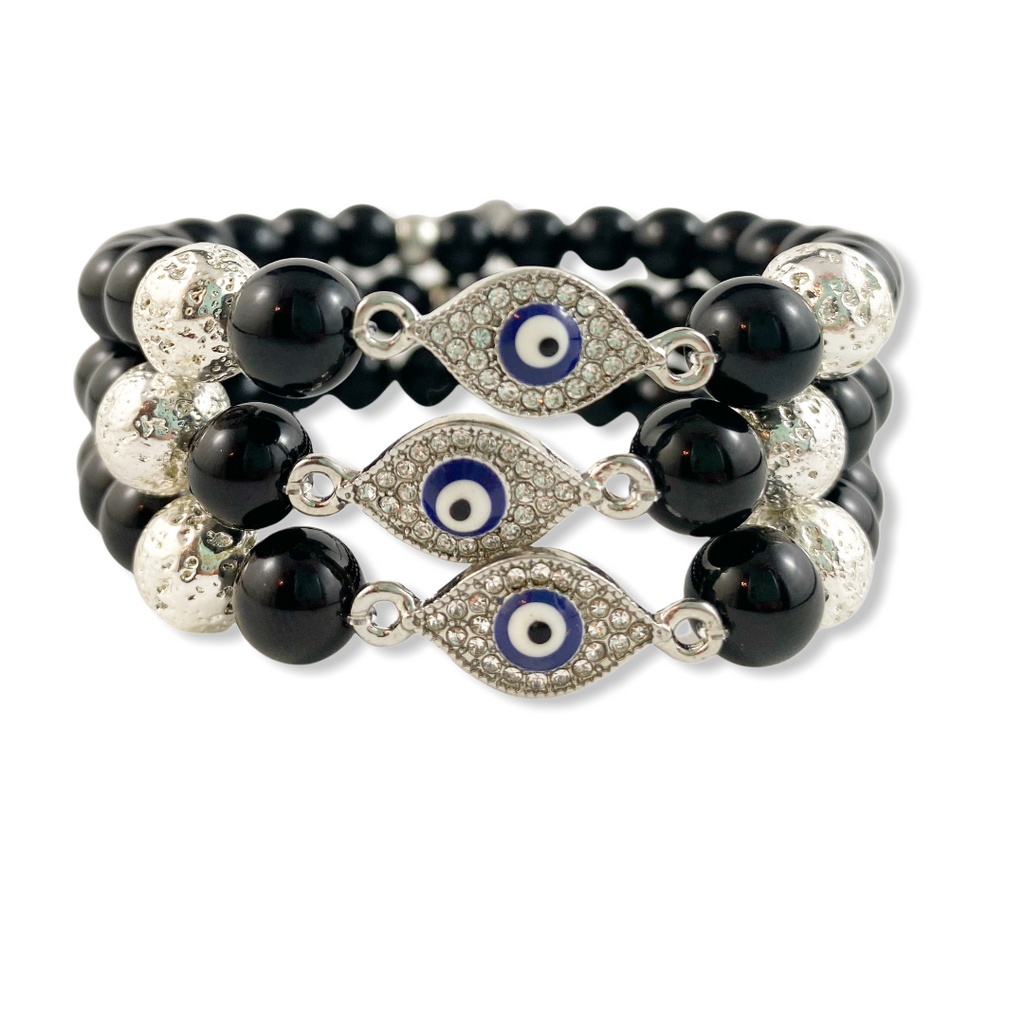 Evil Eye Onyx Bracelet