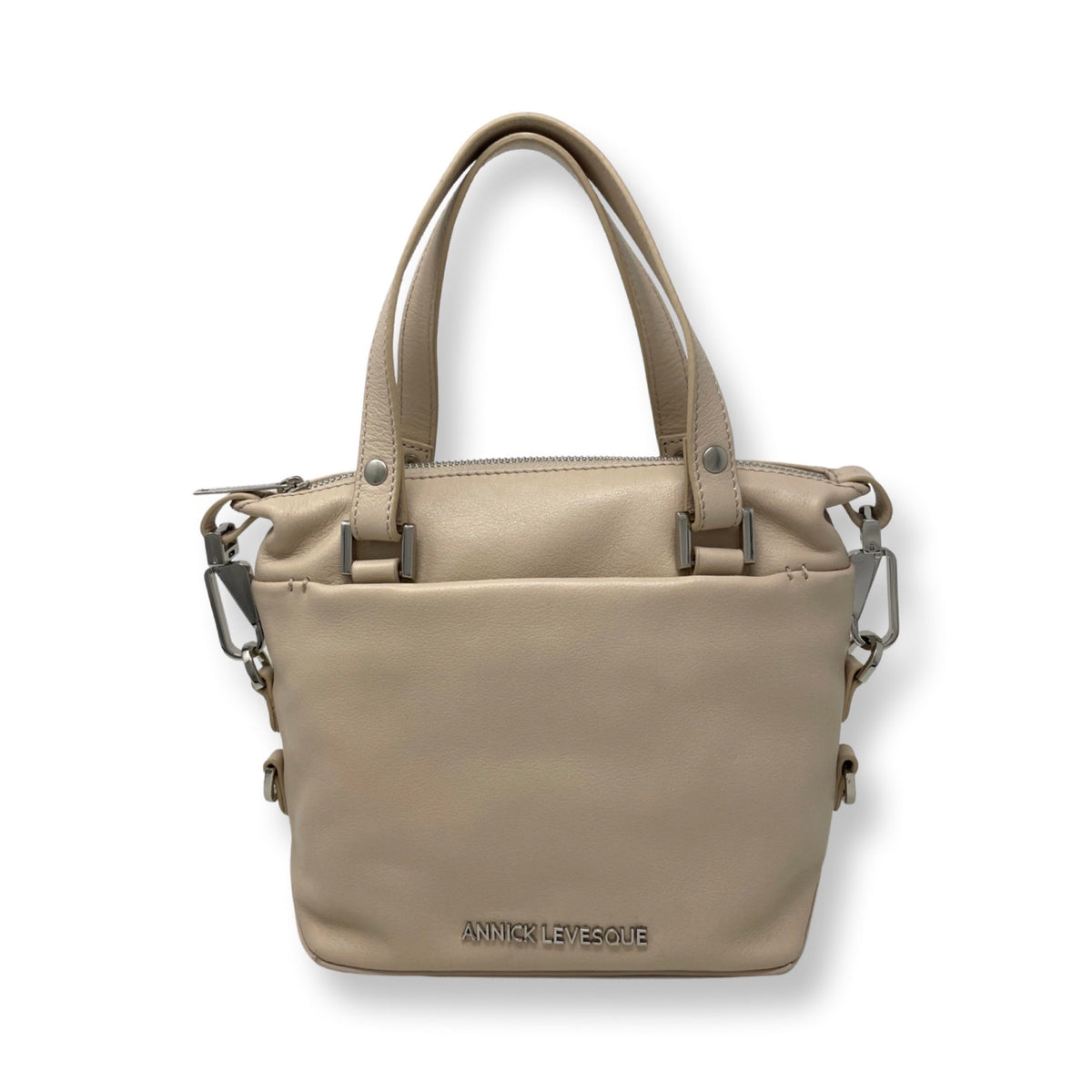 Beige Leather Handbag, Kate