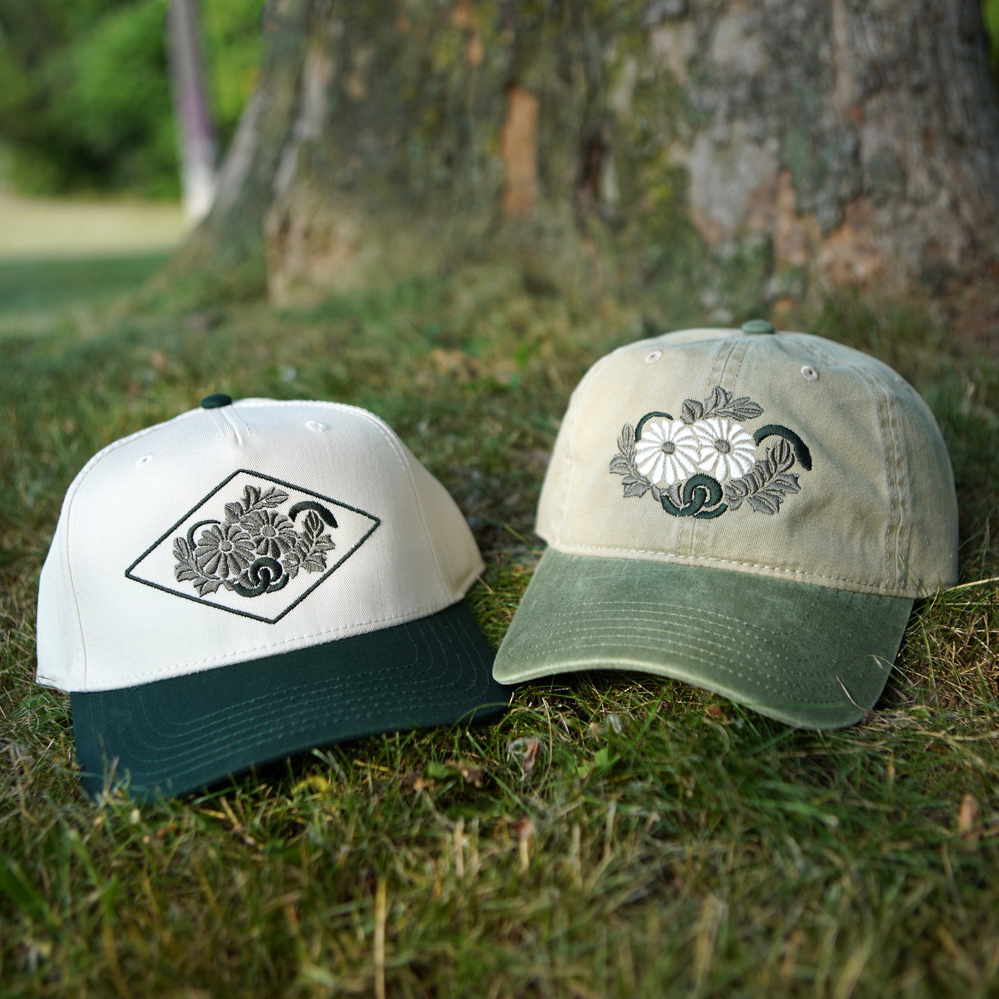 Imperial Garden Two-Tone Hat