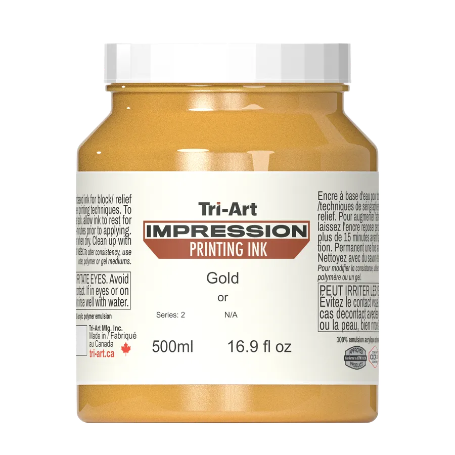 Impressions Block Printing Ink - Iridescent Gold
