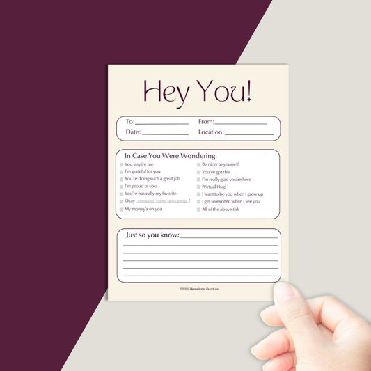 "In Case You Were Wondering" Notepad