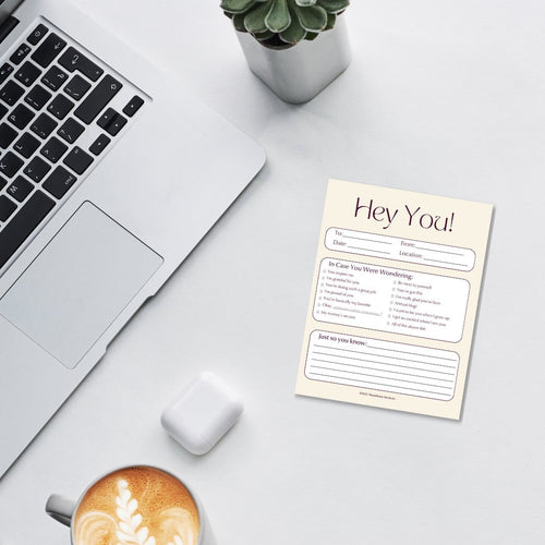 "Hey You, In Case You Were Wondering" Notepad