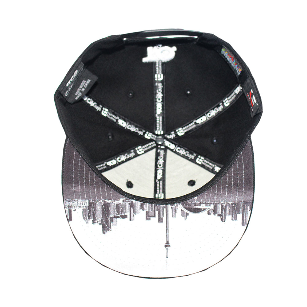 Hustle - T.O. - The Cap Guys TCG / Inspired Exclusives White and Black Snapback Cap