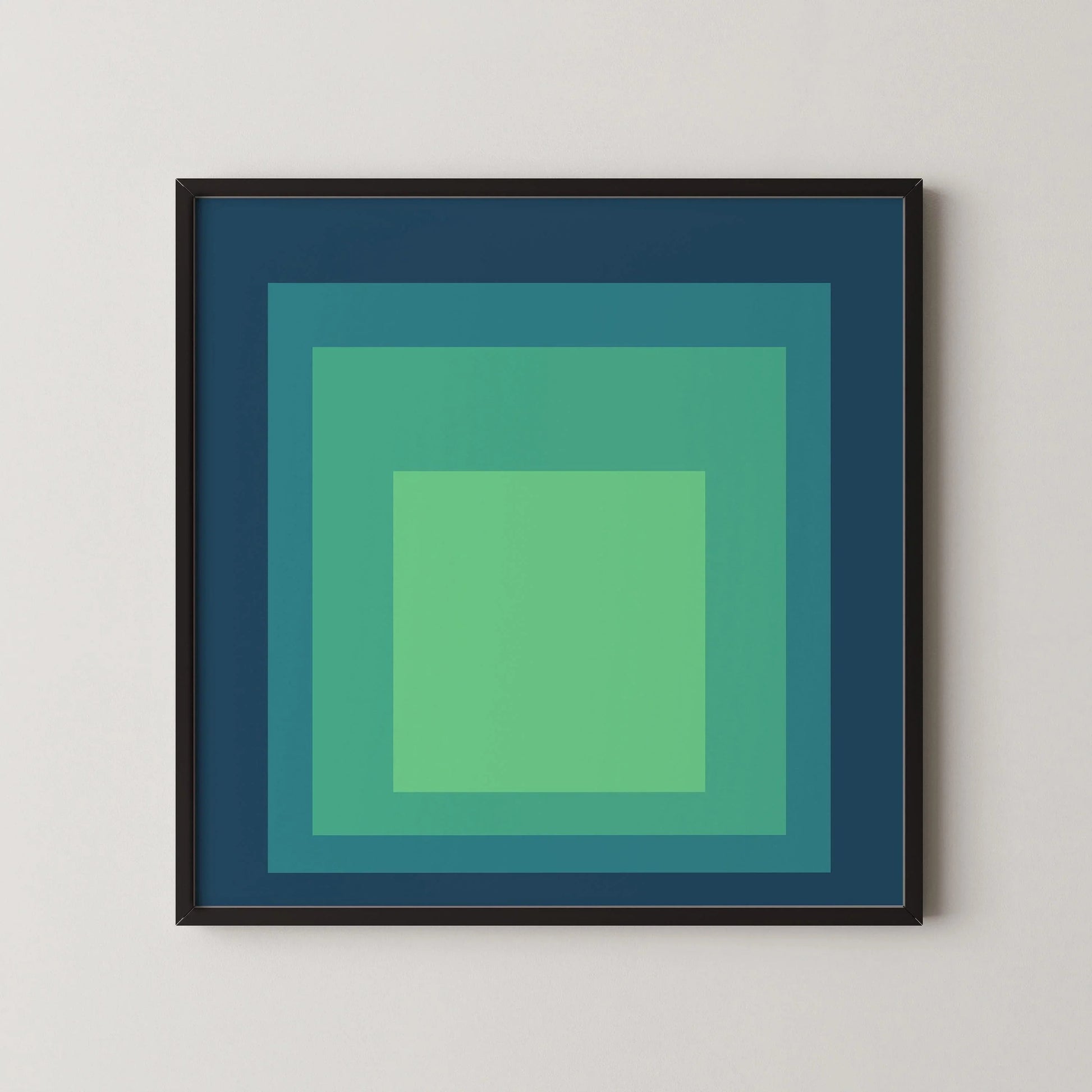 Inspiré par Josef Albers - Sarah - Hommage au carré - Impression giclée : Art moderne du milieu du XXe siècle
