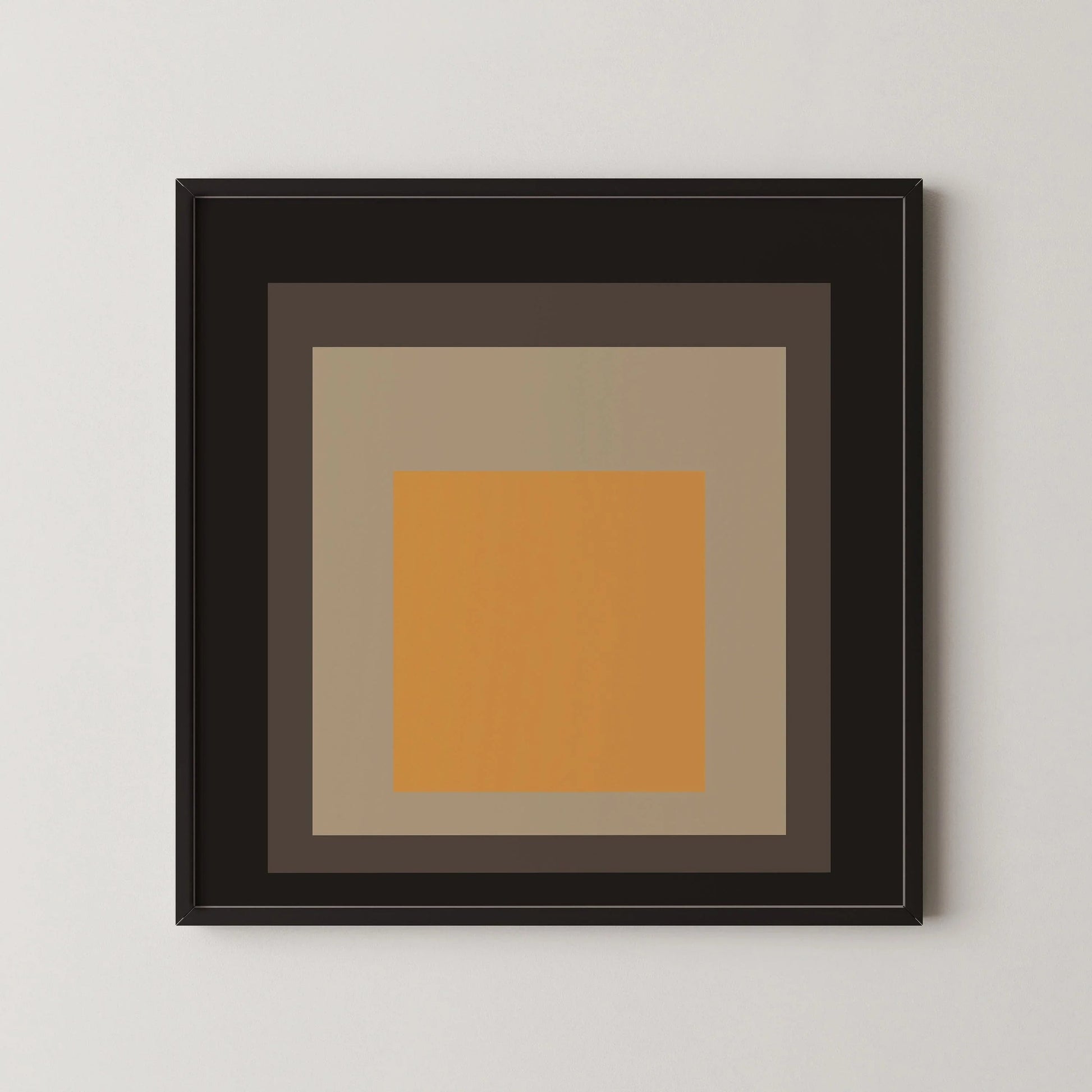 Inspiré par Josef Albers - L'Œuf Millénaire - « Hommage au Carré », estampe giclée : Art moderne du milieu du XXe siècle
