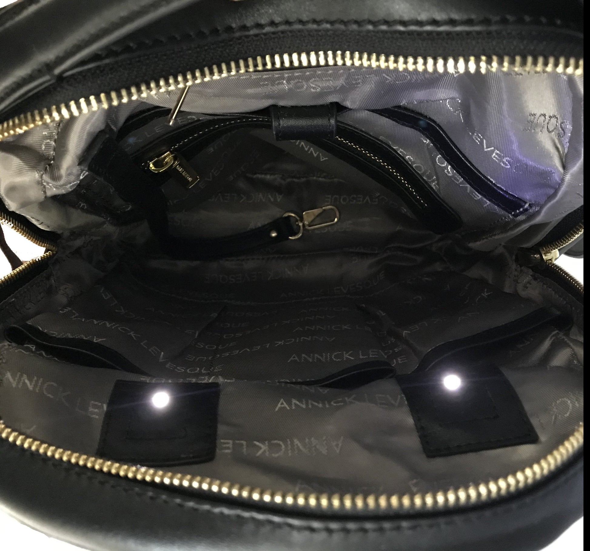 Black Soft Leather Backpack, Alice