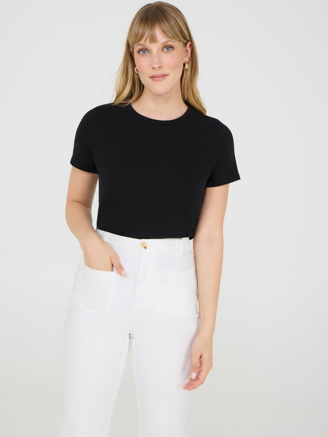 Mini t-shirt côtelé