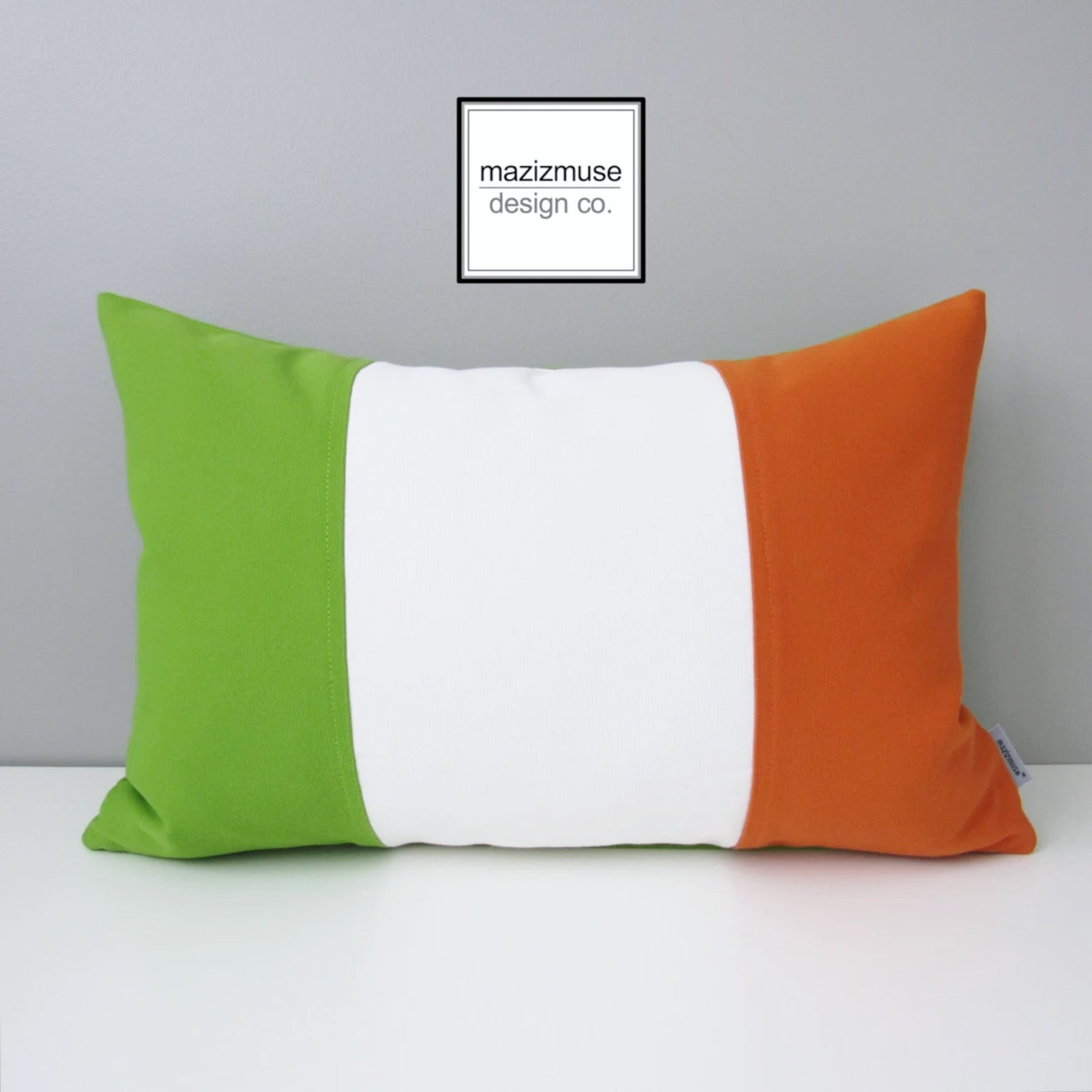 Housse de coussin décorative avec drapeau irlandais, coussins d'extérieur irlandais Sunbrella® 