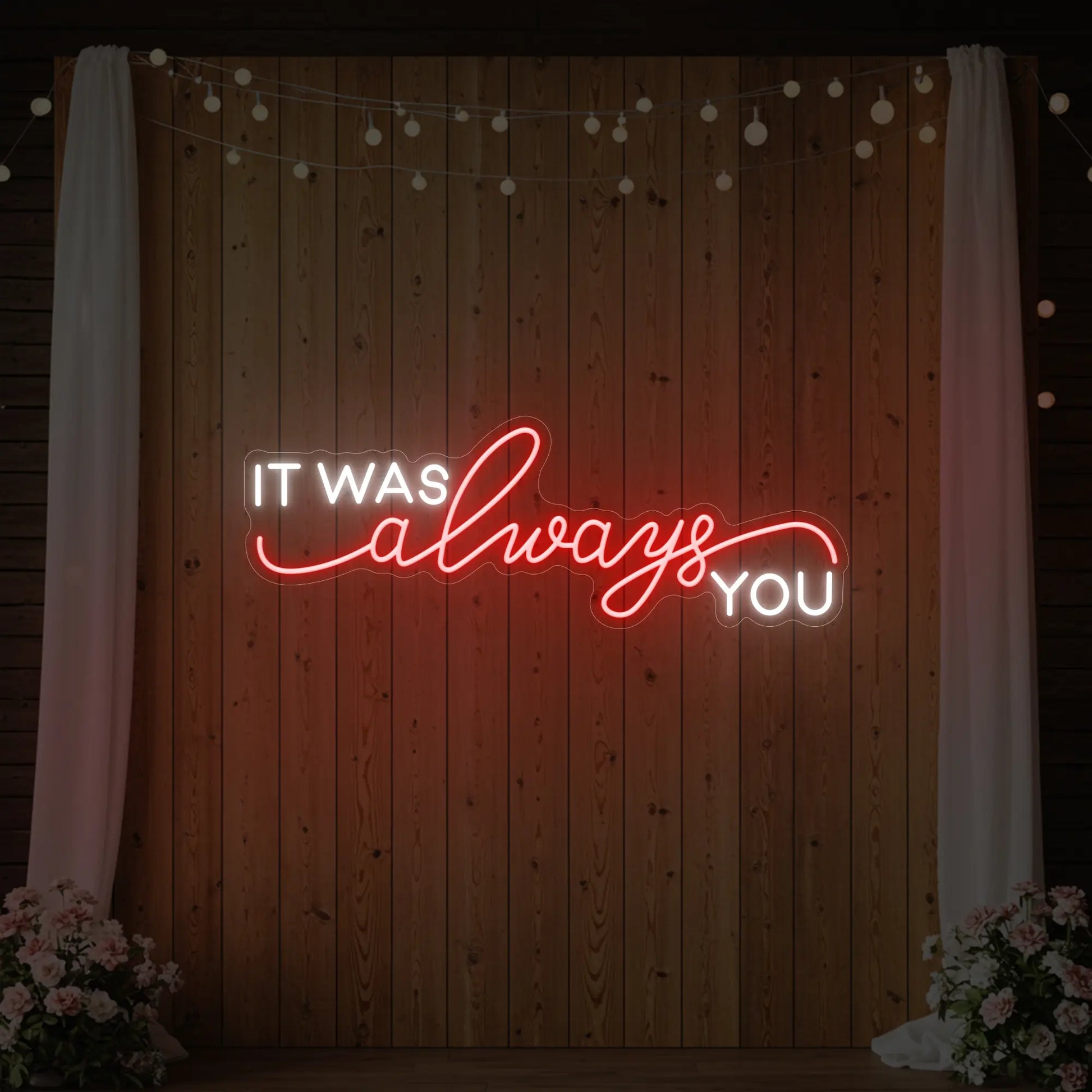 C'était toujours toi V1 Enseigne lumineuse