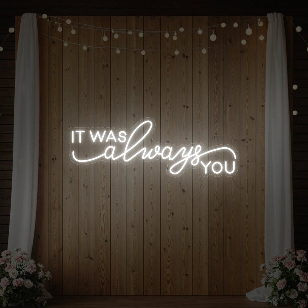 C'était toujours toi V1 Enseigne lumineuse