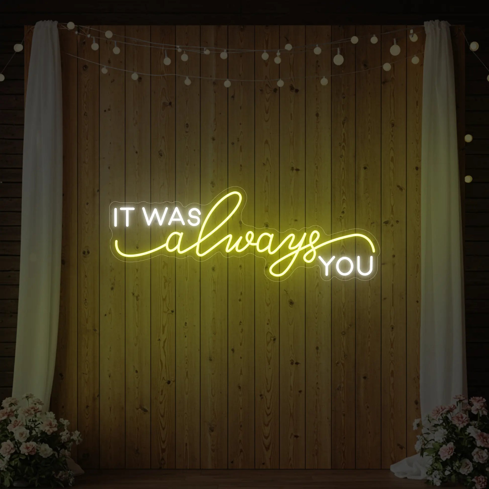 C'était toujours toi V1 Enseigne lumineuse