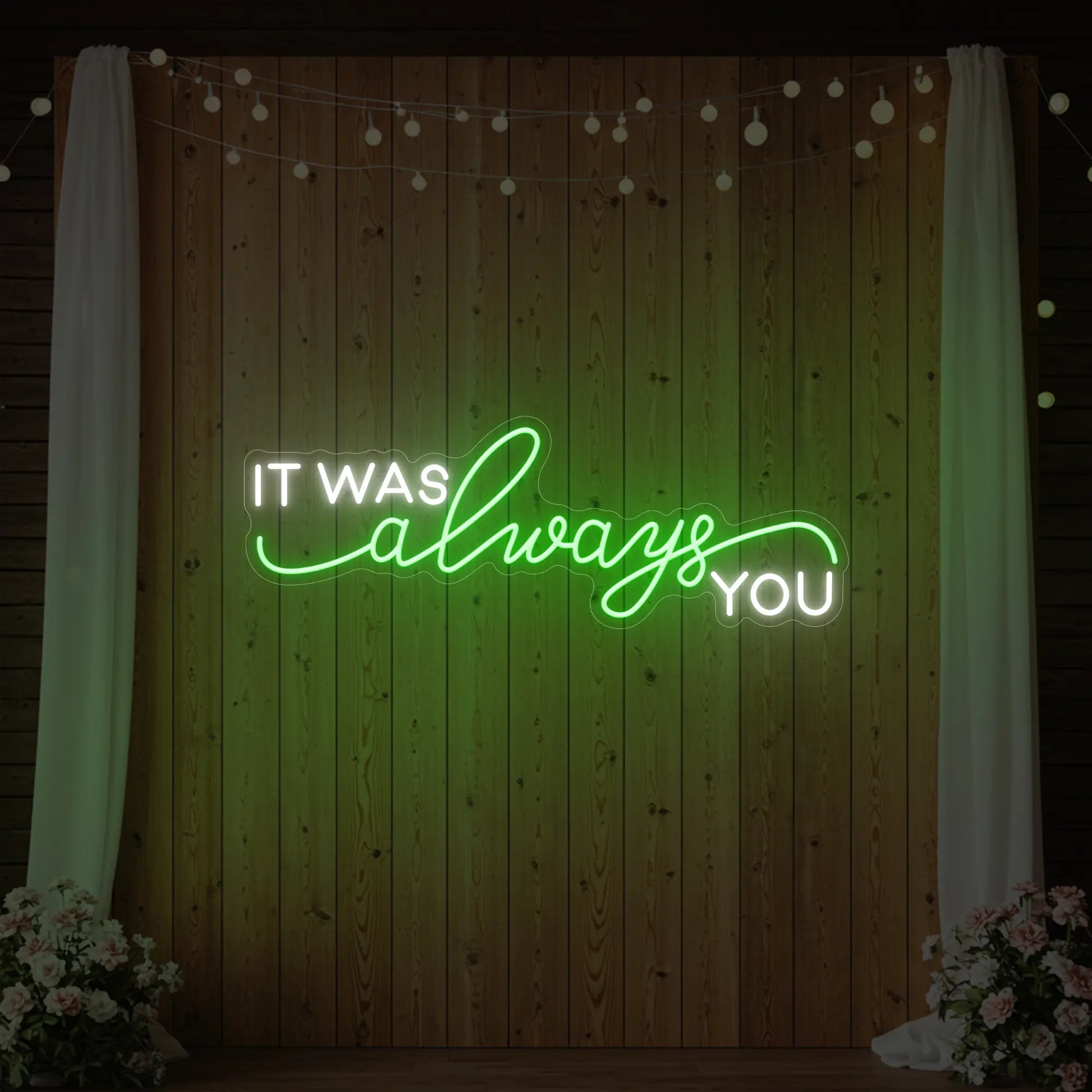 C'était toujours toi V1 Enseigne lumineuse