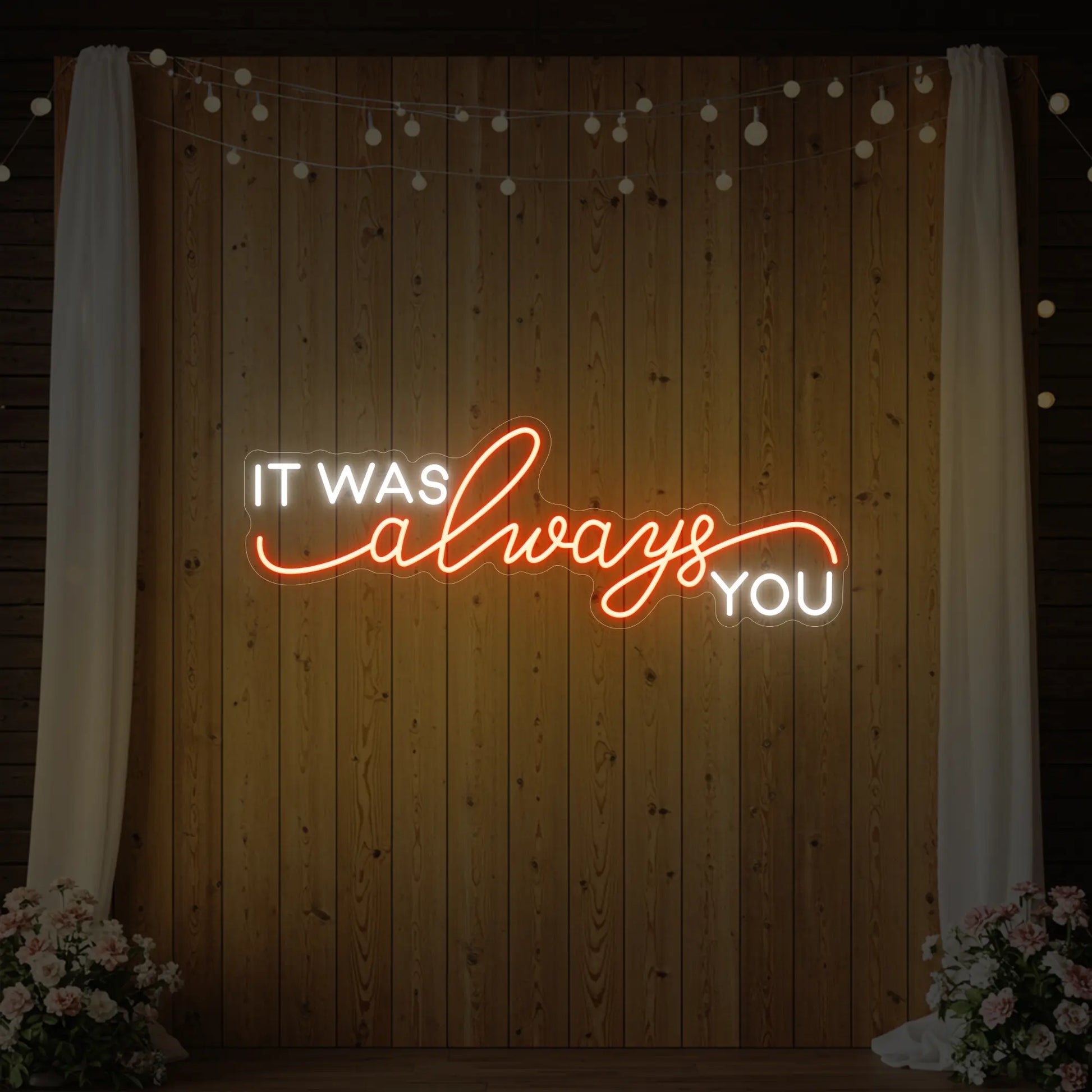 C'était toujours toi V1 Enseigne lumineuse