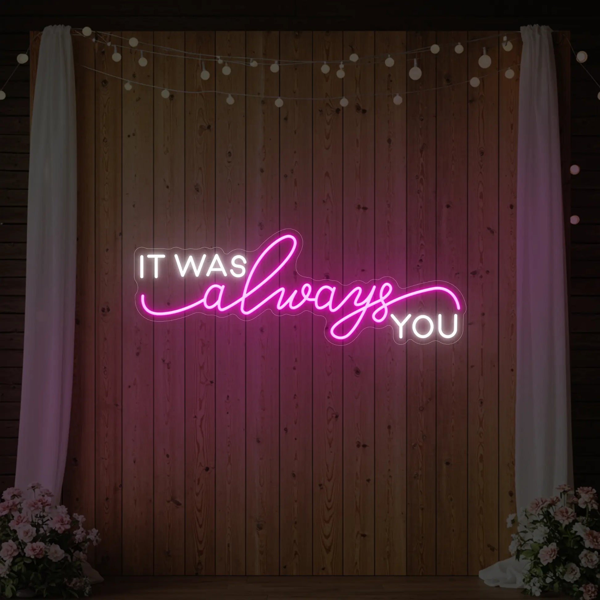 C'était toujours toi V1 Enseigne lumineuse