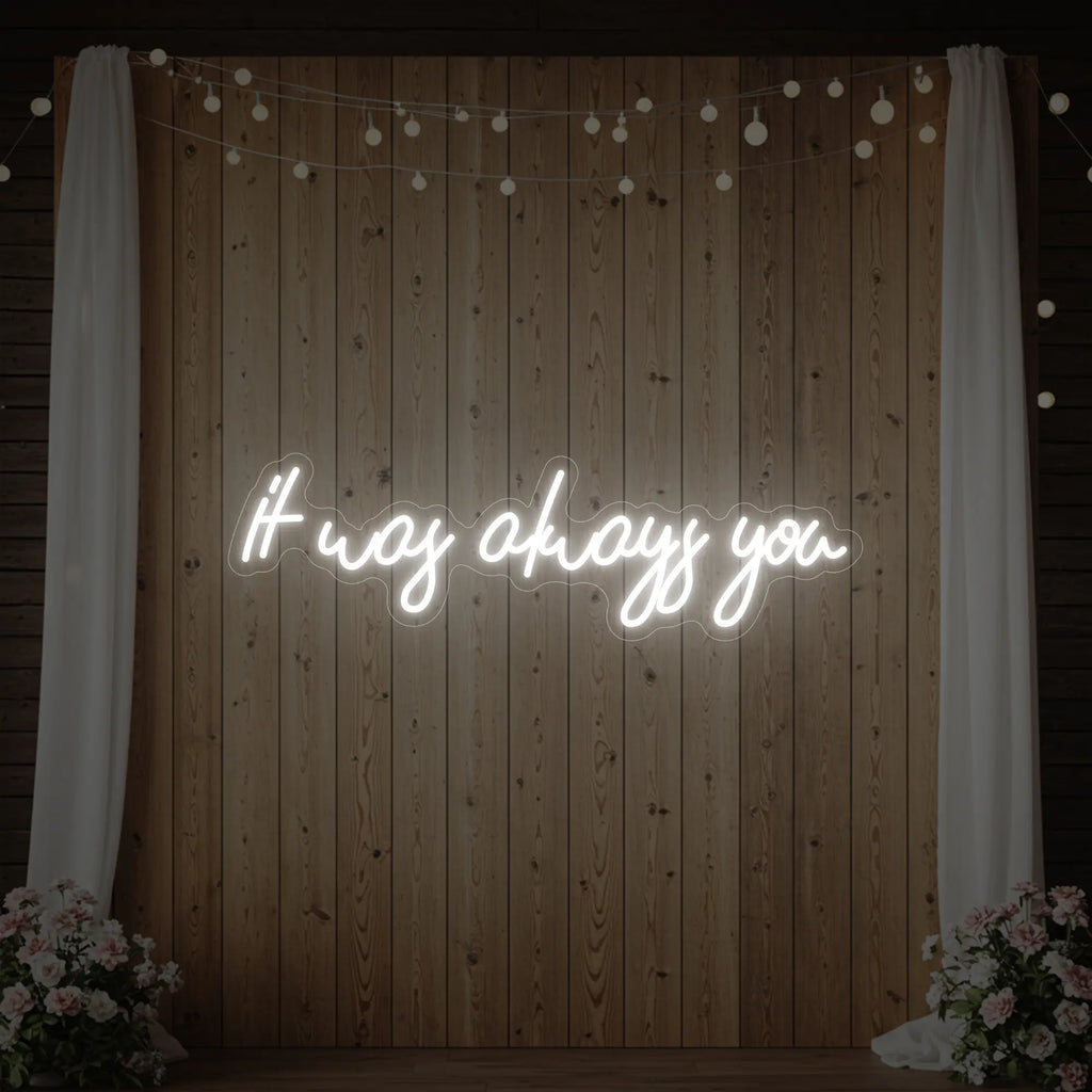 C'était toujours toi V5 Enseigne lumineuse