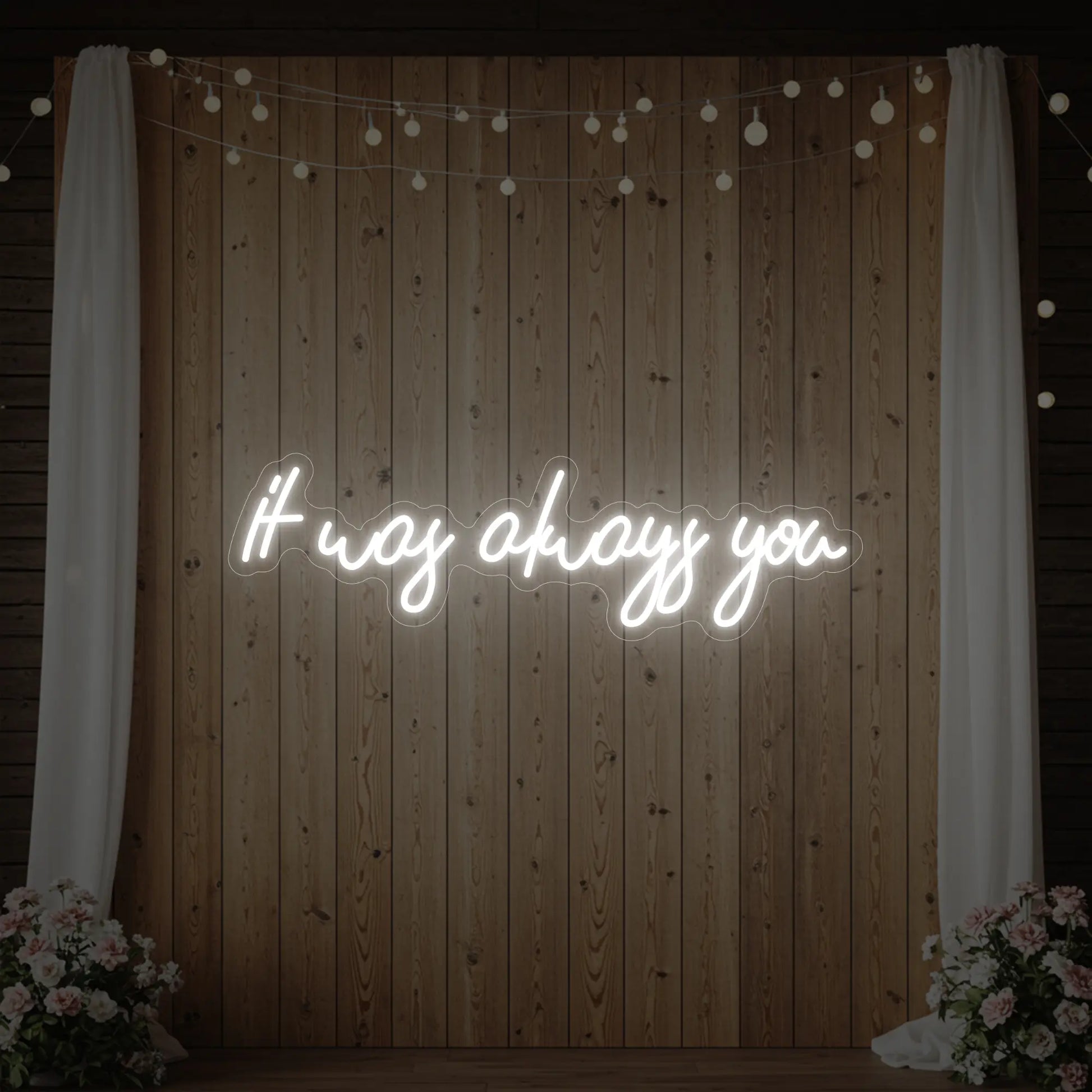 C'était toujours toi V5 Enseigne lumineuse