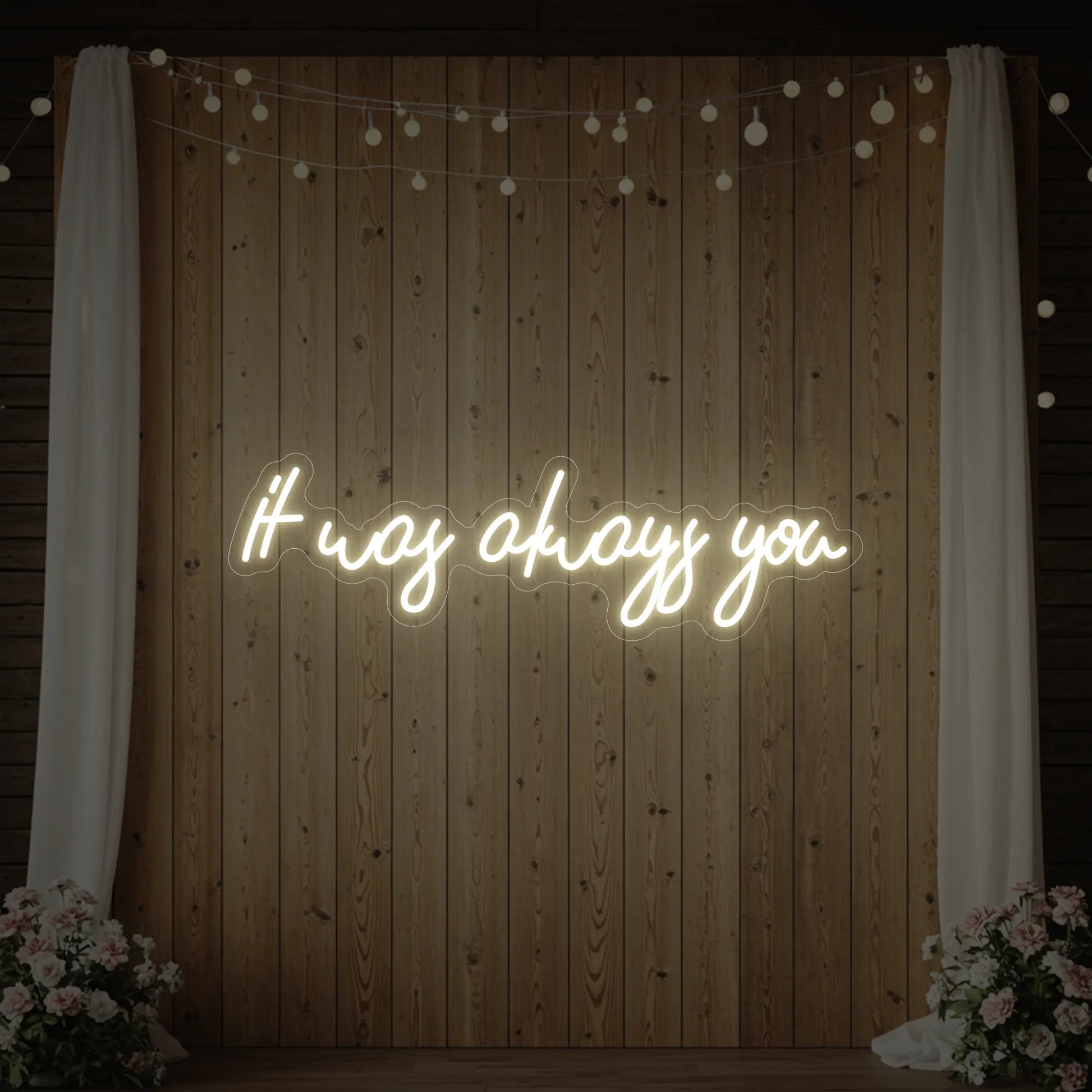 C'était toujours toi V5 Enseigne lumineuse